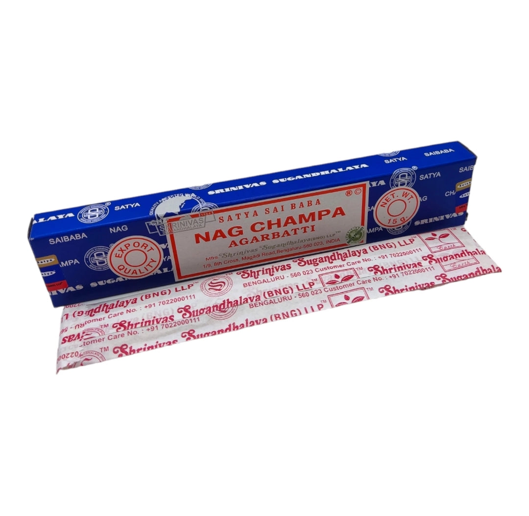 Incienso Nag Champa 100% Original – Caja de 15g