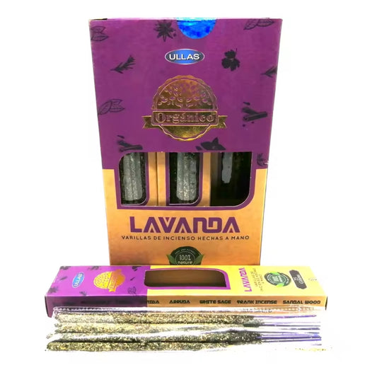 ✨ Incienso Orgánico de Lavanda - Hecho a Mano en la India ✨