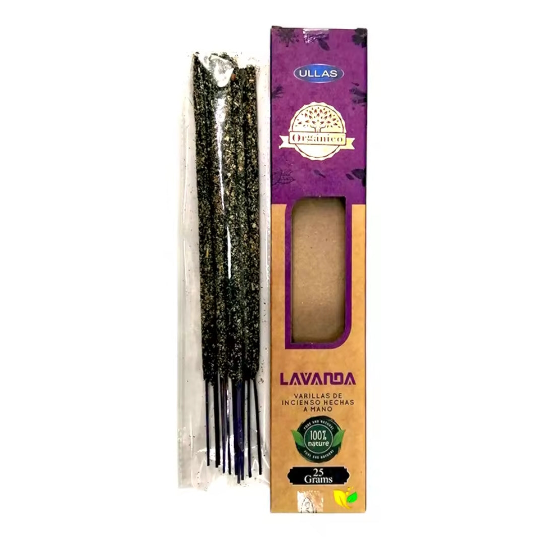 ✨ Incienso Orgánico de Lavanda - Hecho a Mano en la India ✨
